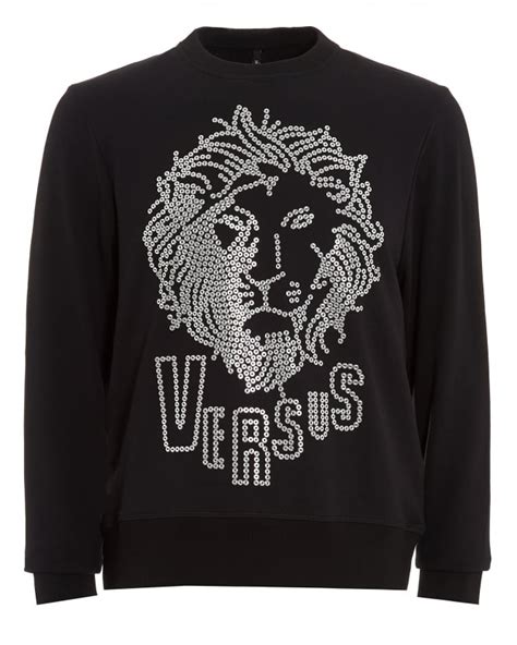 Versus Versace Men's (Unisex)Lion Logo Sweatshirt Black XS 